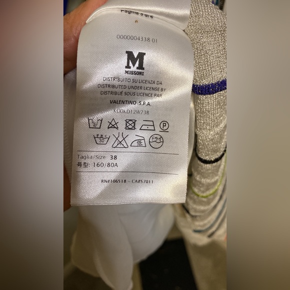 Missoni High Neck Metallic Neon Stripe Dress - Picture 10 of 10